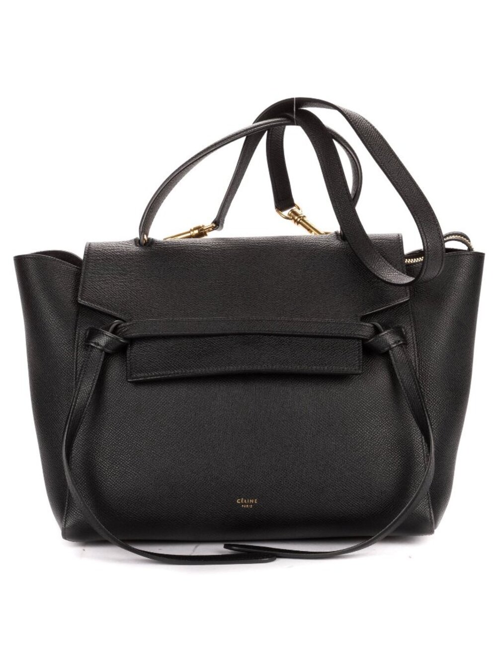 Celine Mini Belt Bag Black Grain Calfskin Leather